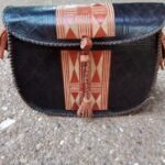 handcrafted family-size leather purse bag